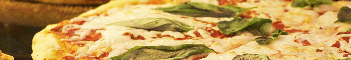 Eating Italian Pizza at Lucca's Pizzeria & Ristorante restaurant in La Grange, IL.